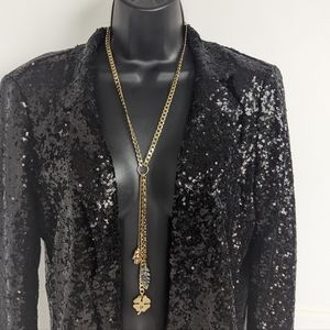 Free With Any Purchase Express Gold tone Statement Necklace